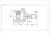 Jeu de joints, arbre de transmission CV Joint:HY-563-Model